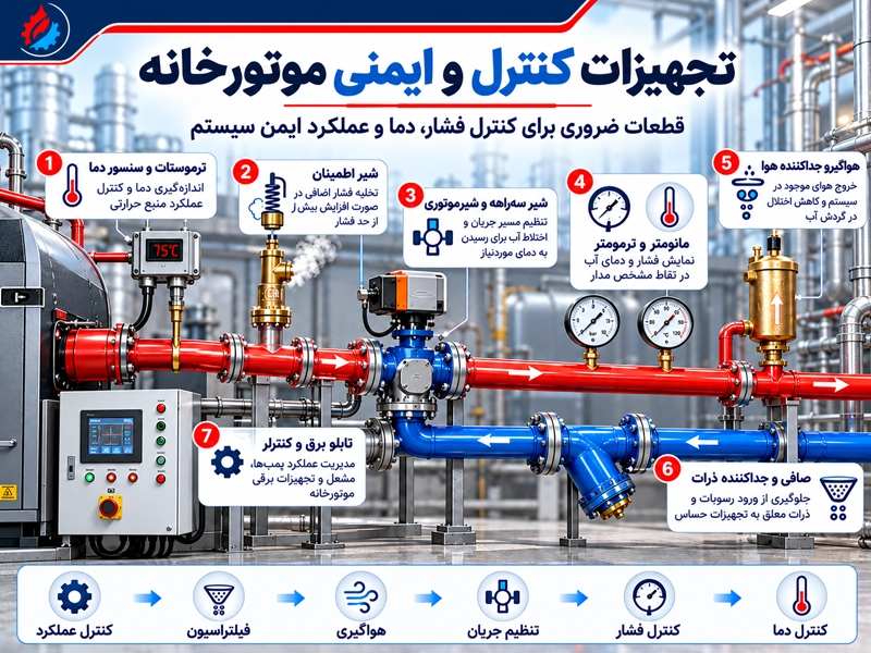 تجهیزات ایمنی سیستم گرمایش مرکزی